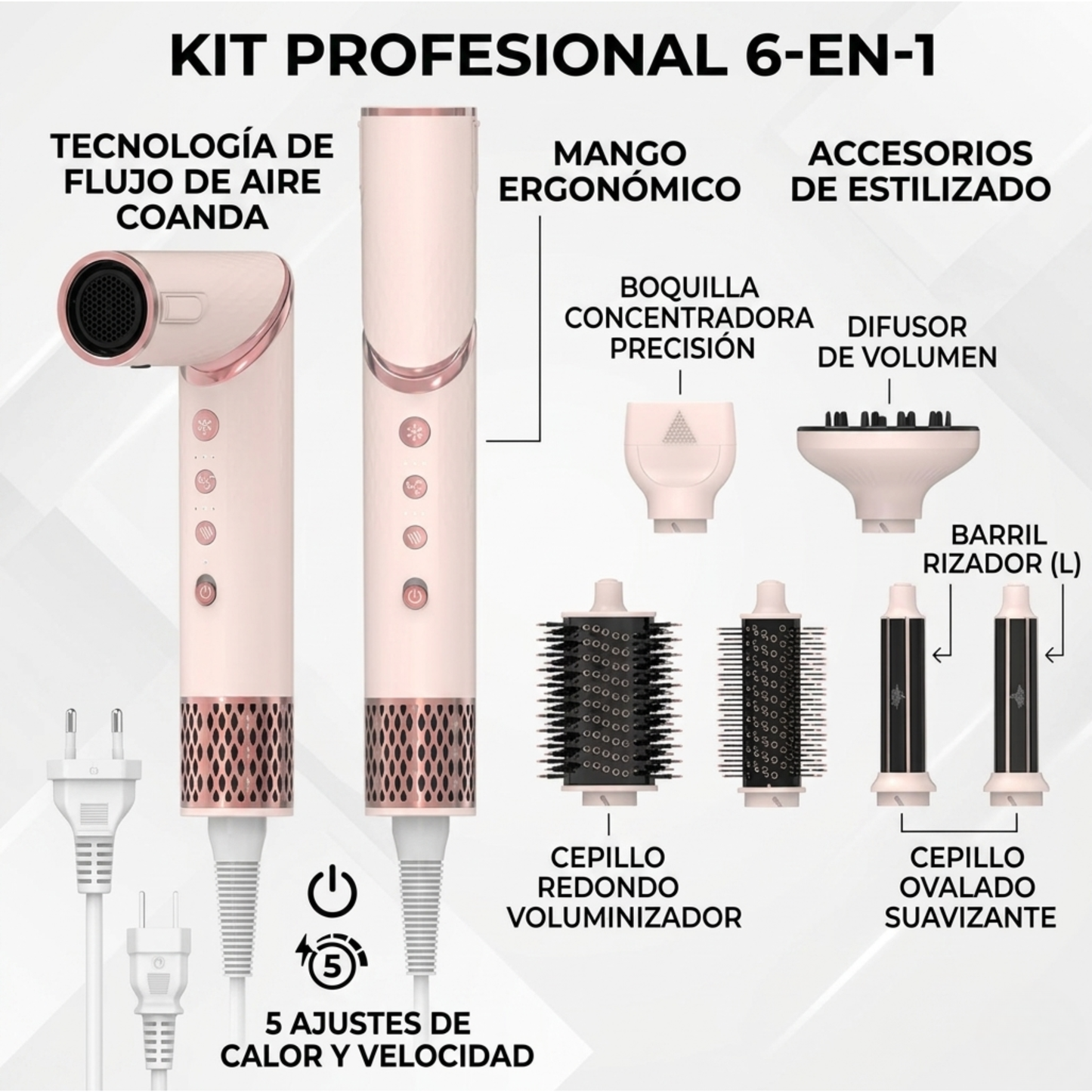 6-in-1 Professional Hair Dryer